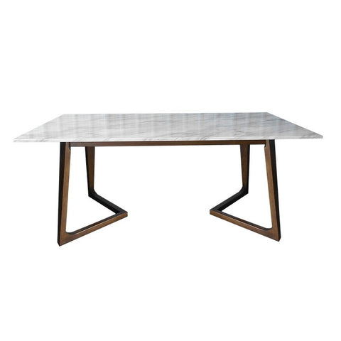 Table Henna avec dessus d'apparence marbre