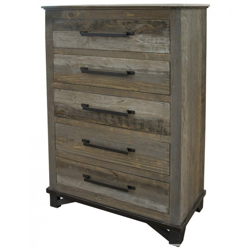 Commode 5 tiroirs Loft Brown Commode 5 tiroirs Loft Brown