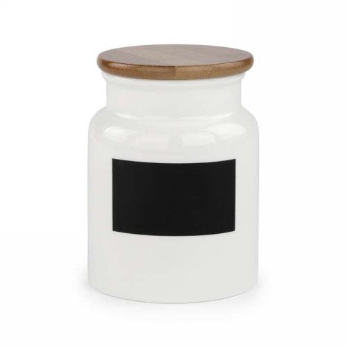 Bocal moyen avec étiquette noire Bocal moyen avec étiquette noire