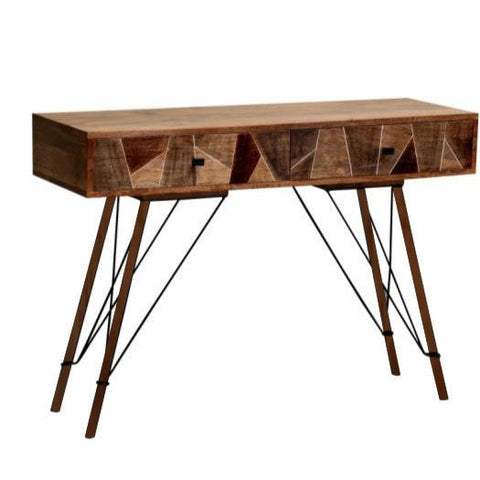 Table console Seattle à deux tiroirs