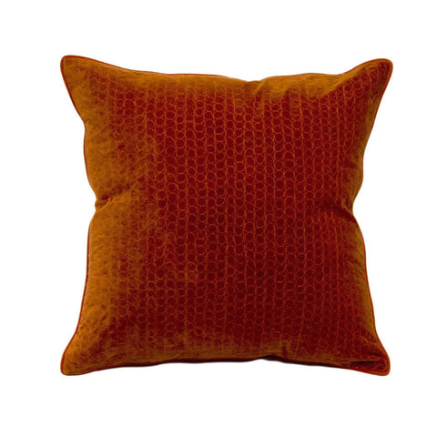 Coussin orange foncé