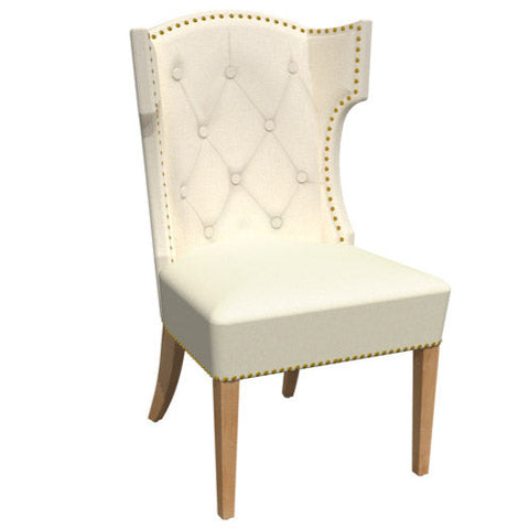 Chaise de salle à manger Couture cloutée