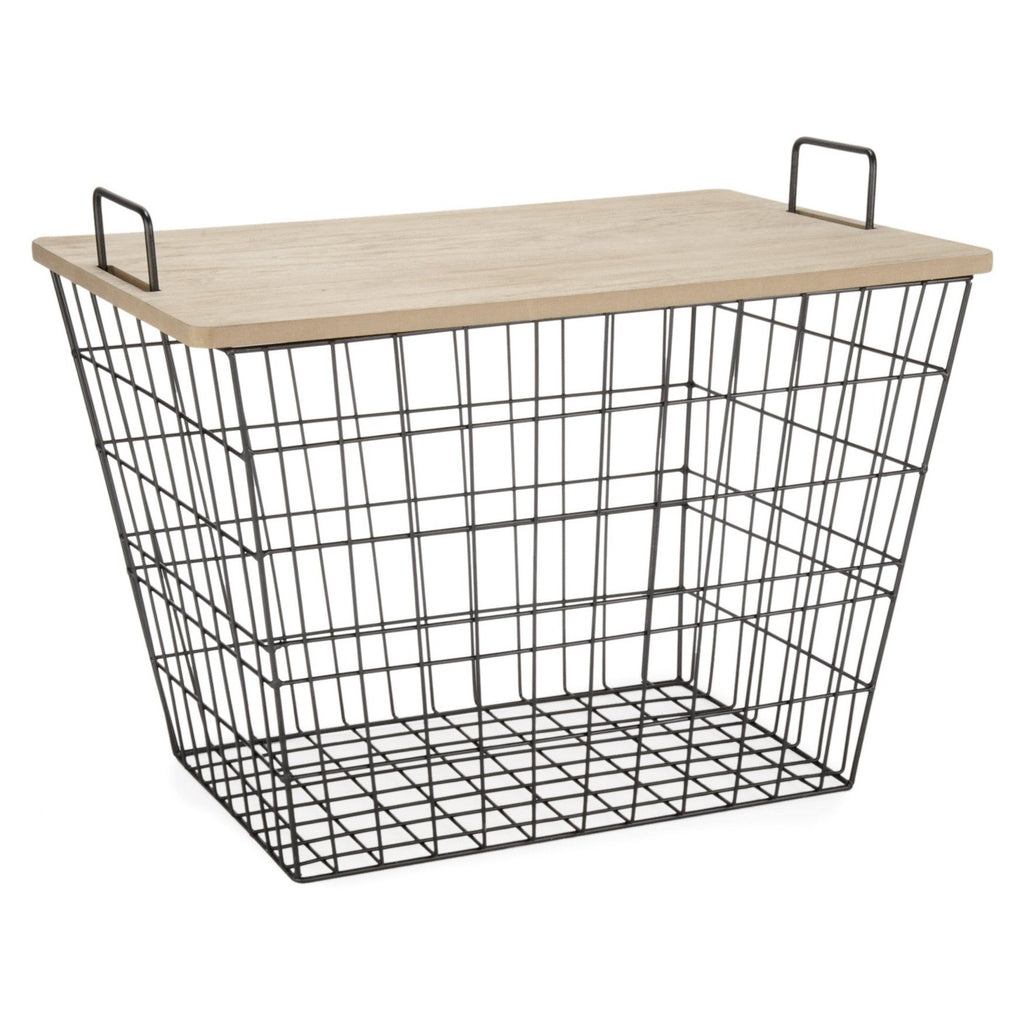 Panier de rangement en métal